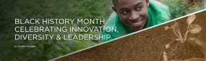 Black History Month: Celebrating Innovation, Diversity & Leadership over graphic depicting a young black 4-H member