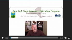 Thumbnail for New York field crops crop insurance testimonial video with Brian Andrews.