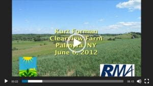 Thumbnail for New York organic field crop and vegetable crop insurance testimonial video with Kurt Forman.