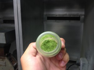 Ground alfalfa sample