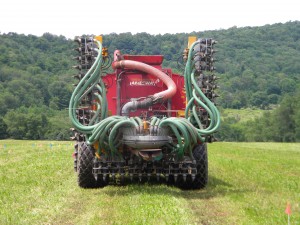 Veenhuis Manure Injector with wings folded up