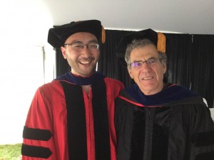 Dr Wang and Professor Warhaft at John's graduation in May 2016