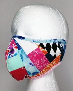 A patchwork mask