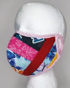 A patchwork face mask