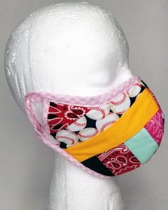 Face mask in patchwork