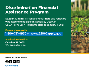 Discrimination Financial Assistance Program Notice