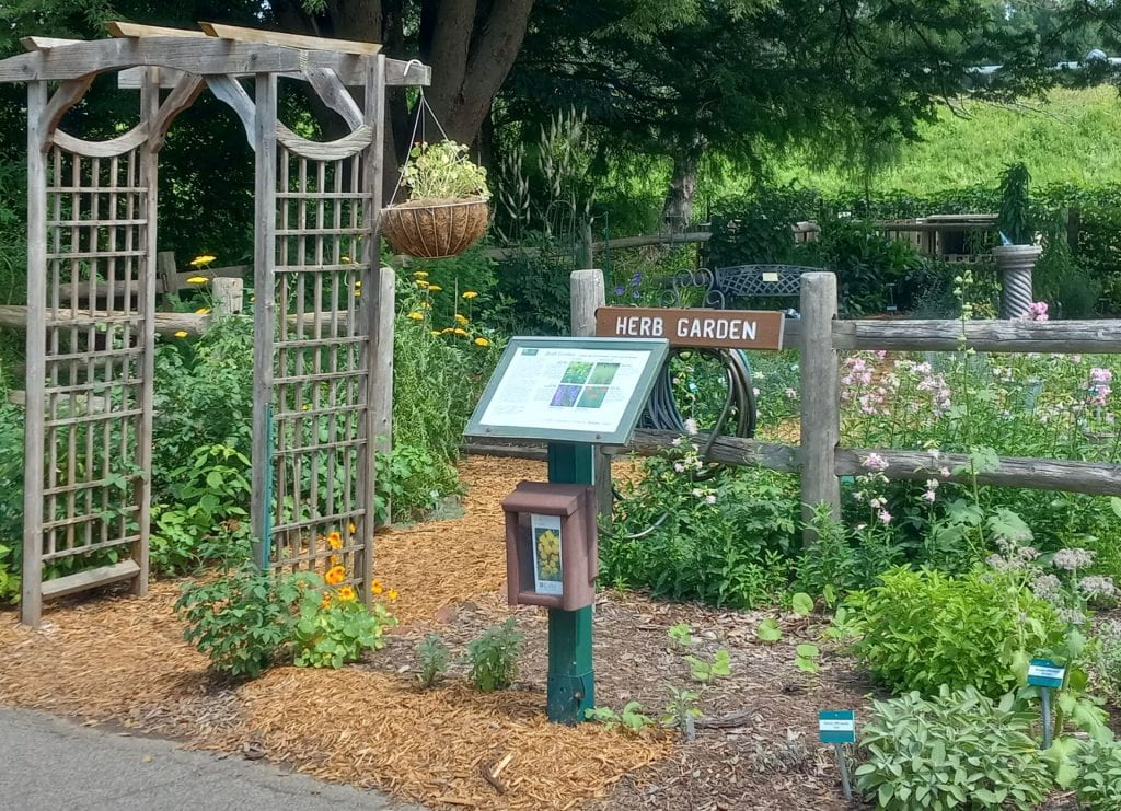 image of the entrance to the herb garden