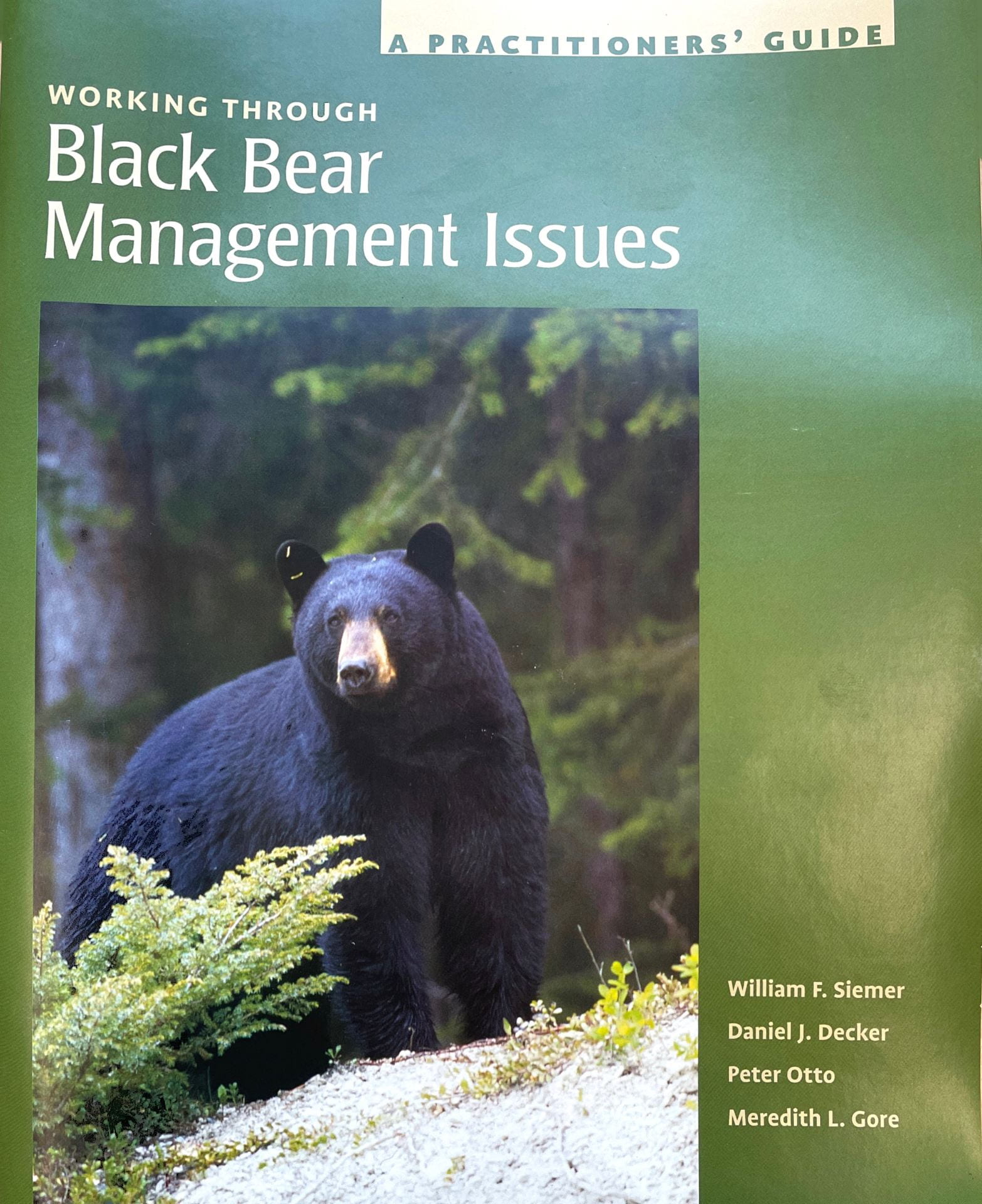 Black Bear Management Issues Cover Photo