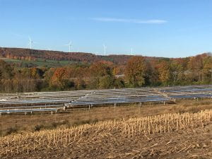 solar panel in field