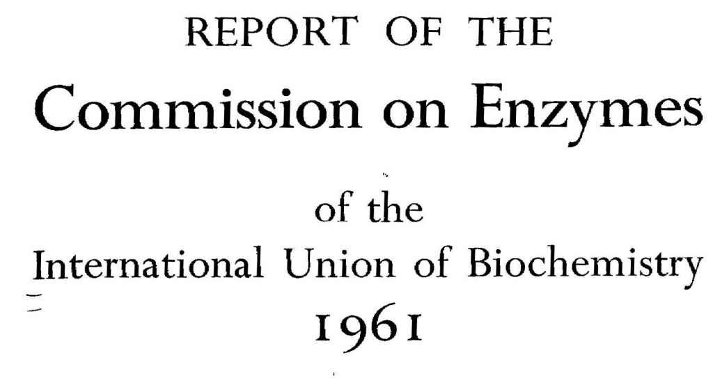 commission on enzymes
