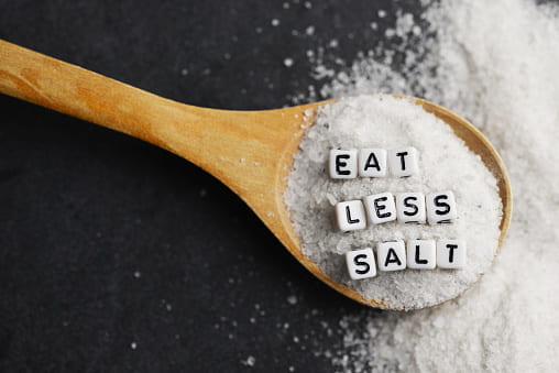 salt on a spoon