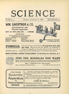 Cover of Science magazine, Volume 17, Issue 423, 1903.