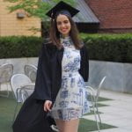 Photo of Grace Anderson in graduationcap and gown