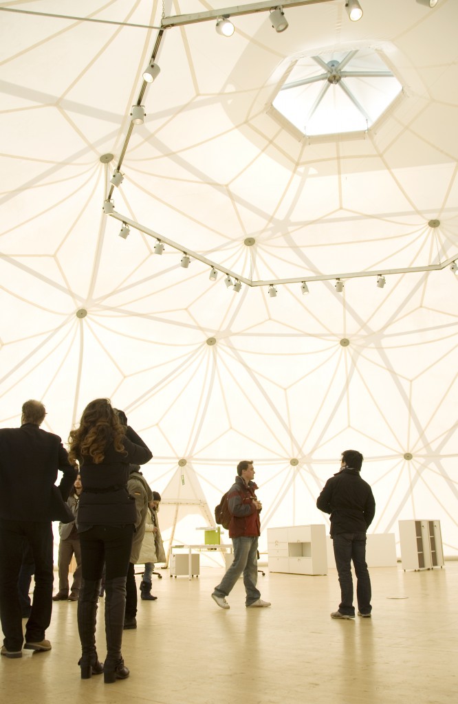 Buckminster Fuller's Geodesic Dome Interioir