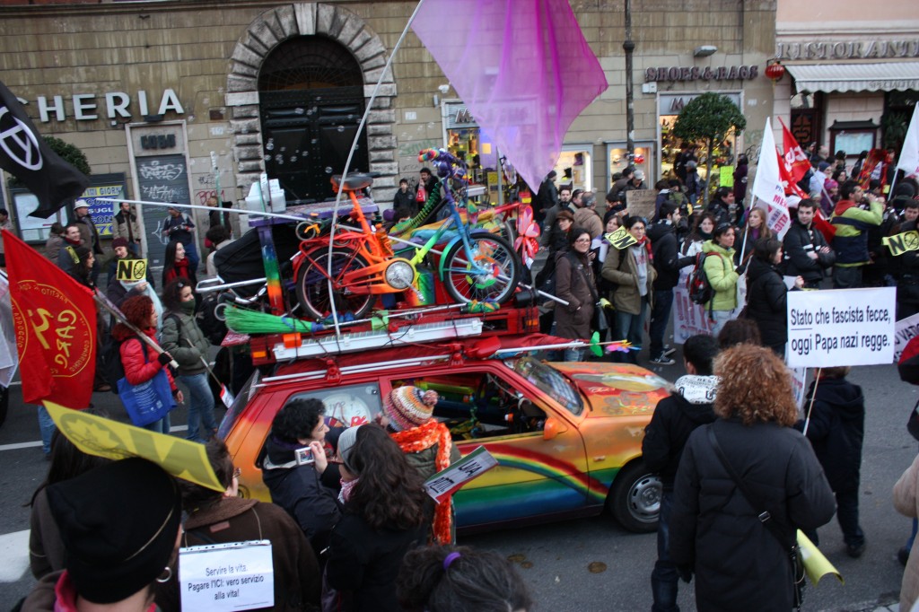 Anti-Vatican Rally By The LGBTQ ("GLBT") Community in Rome