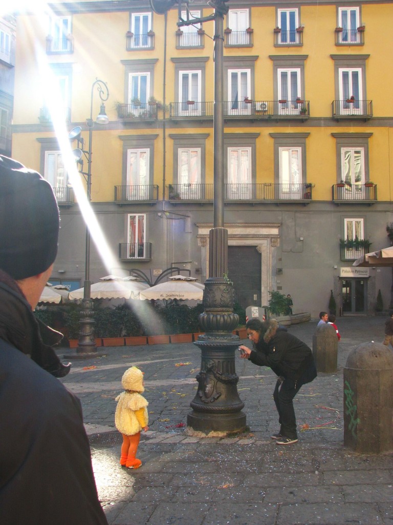 An Amusing Street Scene in Naples