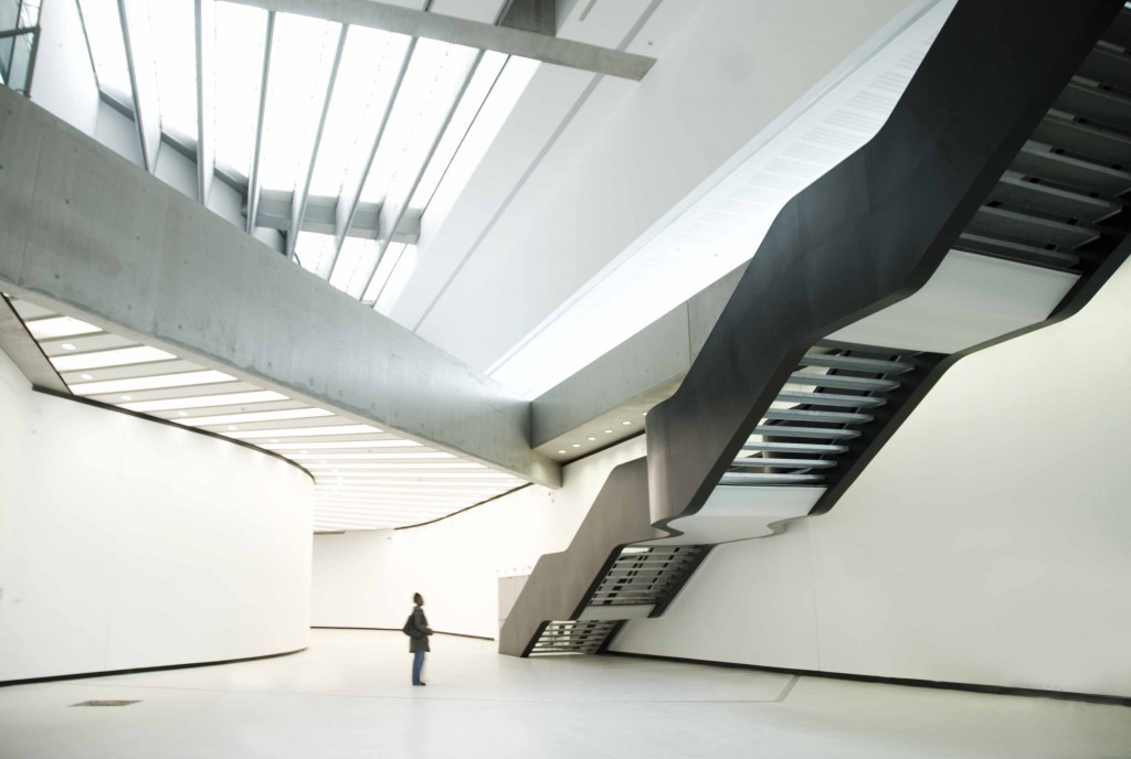 One of the interior spaces of MAXXI