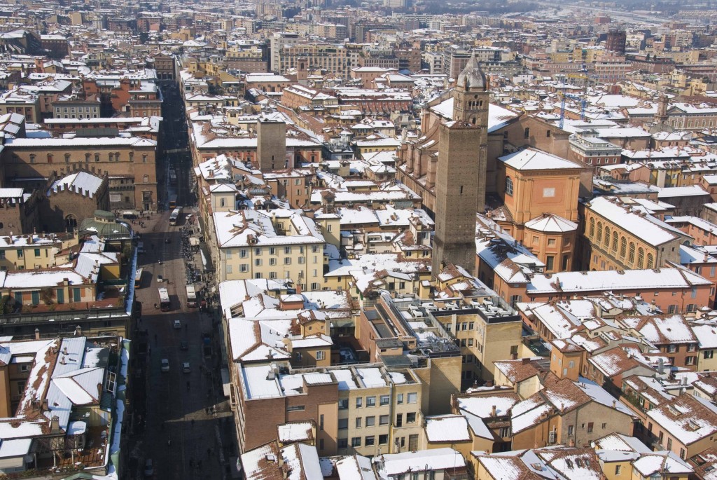 View of Bologna from the top of the Campanile