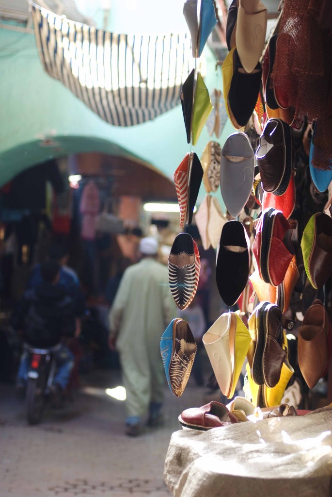 In the souks of Marrakech