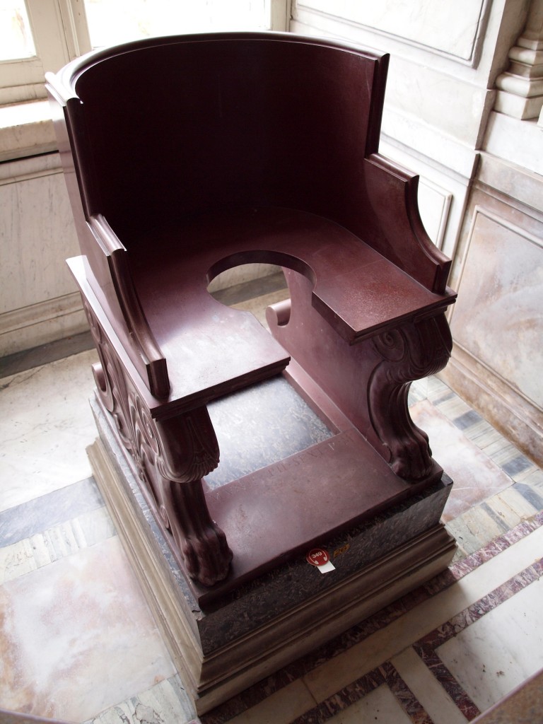 Seat which served to verify the sexuality of Popes