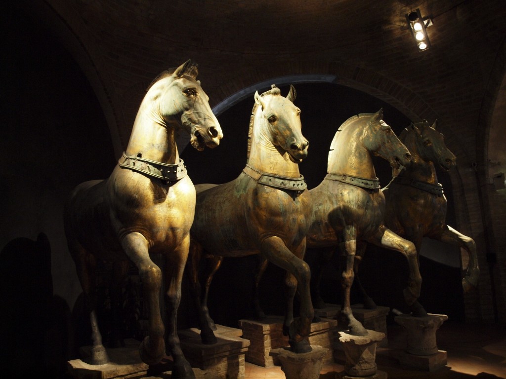 The Horses of Saint Mark, now on display inside the basilica