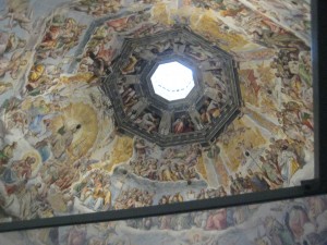 The images on the inside of the Duomo