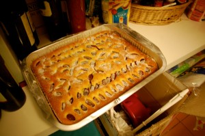 One of the desserts...sweet peach bread