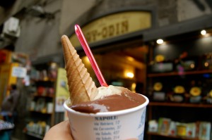 Gelato from the oldest chocolate shop in the city!