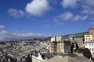 A view of Genova from the top of the Palazzo Rosso. Photo: Melody Stein
