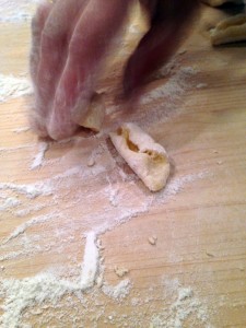Gnocchi is shaped with the flick of a finger. Photo: Melody Stein