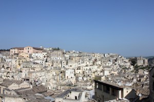 The view from our hotel! Matera in the sunshine!
