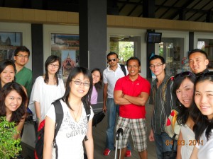 Group shot before entering Siem Reap International Airport