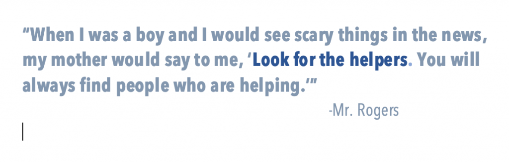 Look for the helpers quote image