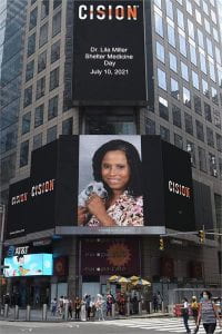 Dr. Lila Miller Day in Times Square