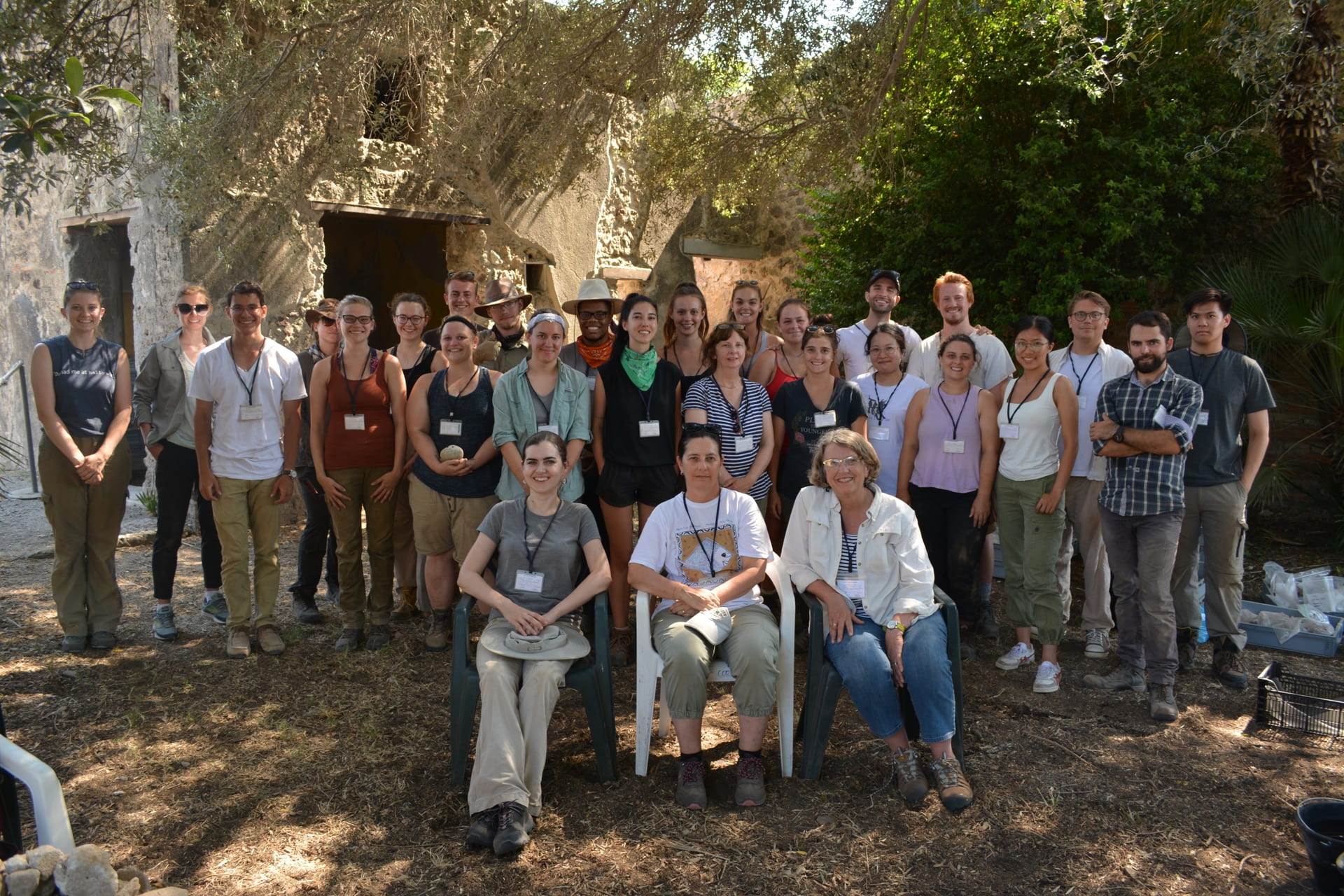 The 2019 CRC team onsite at Pompeii (Photo: Danielle Vander Horst)