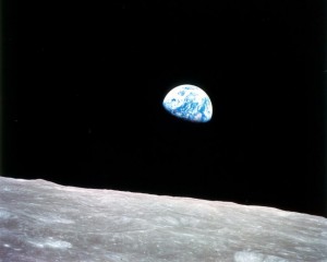 "Earthrise" - the famous image captured on Apollo 8's orbit of the moon. Source: NASA.