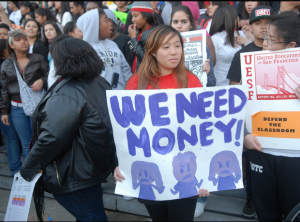 Minority Students Lamenting the Lack of Educational Funds San Francisco Bay Area Students "Source: Ko Ko Lay on Flickr"