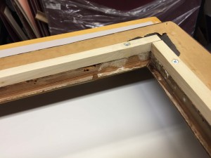 Increasing the thickness of the back of the frame.