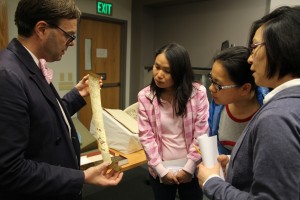 Visiting the Kroch Rare and Manuscripts Collection.