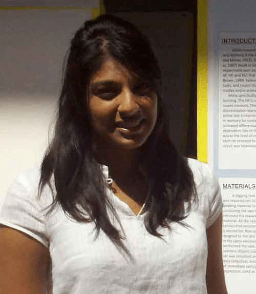 Photo of former undergraduate student researcher Rohini Bagrodia.