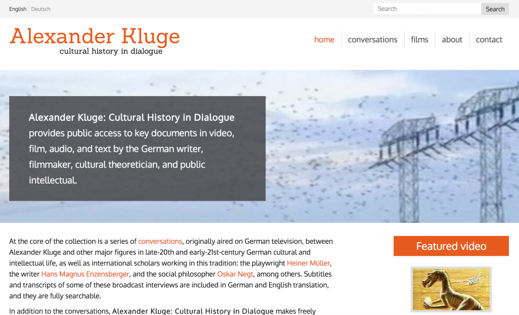 Kluge home page