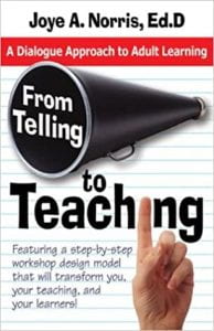 Book cover for the book From Telling to Teaching