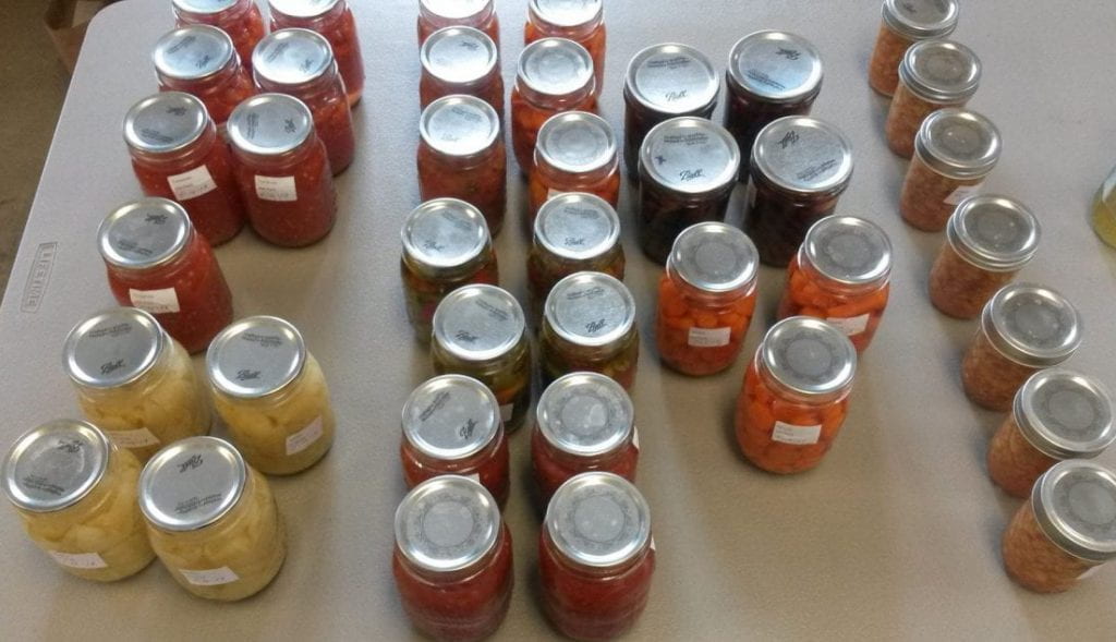 jars during preservatio workshop