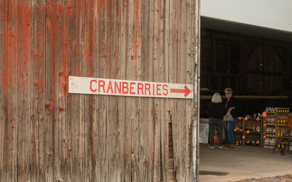 cranberry sign