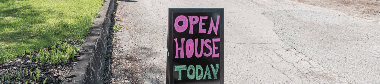 open house sign