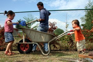 family-work-in-garden