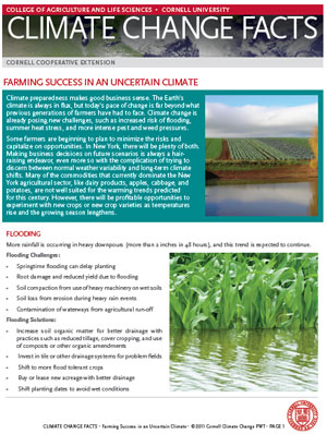 new climate change factsheets