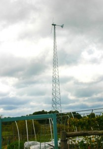 10KW wind turbine on Cross Island Farm