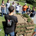 Turf specialist Frank Rossi gives a lesson on the science of sod.
