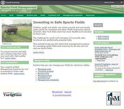 sports turf management homepage